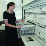 Museum photograph electric filing cabinet kardex remstar lektriever tx ok ar ks tn