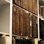 Museum rare book collection management shelving cantilever four post library shelves ranges
