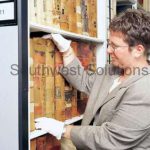 Museum rare book steel shelving artifact racks