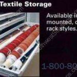 Museum rolled textile drawer cabinet storage artif