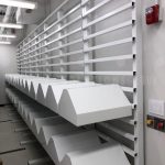 Museum space saving archival shelving storage