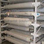 Museum specialty cabinets racks rolled fabric rolls shelves
