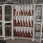 Music instrument antique collection museum storage cabinet with doors