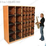 Musical instrument lockers band locker storage