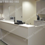 Nursestation counter modular hospital furniture casegoods