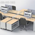 Office benching system flip top portable workspace