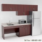 Office breakroom casework cabinet bim revit models ssg br09 10 l