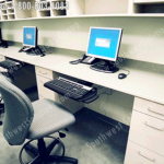 Office casework furniture data entry cubicals desks