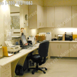 Office front desk counter reception casework furniture