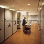 Office sliding track storage shelving slider hand crank cabinets