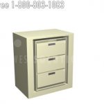 Open 3 high storage cabinet rotary revolving double sided storage fs1l 3s