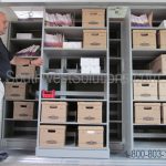 Open file box storage mobile shelving