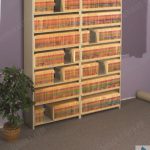 Open file shelving cabinets racks