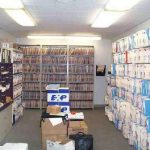 Open fileroom shelves record storage shelving