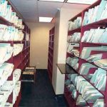 Open fileroom shelving record storage shelves