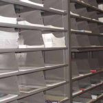 Open forms shelving filing slots storage