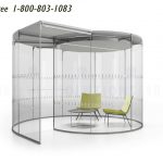 Open office freestanding privacy pod acoustic meeting phone booth
