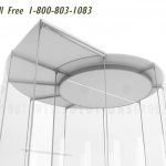 Open office freestanding privacy pod booth