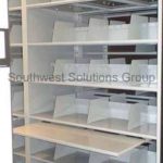 Open shelf file shelves pullout workshelf filing shelving