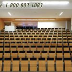 Opera house theater auditorium seating hinged space efficient risers