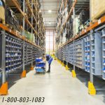 Order picking station warehouse pallet rack organzier