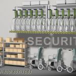 Overhead wheelchair wall lift storage hospital racks