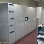 Package locker systems electronic delivery notification