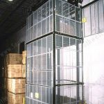 Pallet rack elevator material handling warehouse lift for upper mezzanine storage