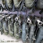 Parachute military rack system storage