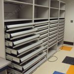 Paraffin block storage drawers histology pathology speciment shelving cabinets