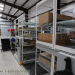 Parcel deliver storage heavy duty compact racks