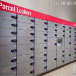 Parcel package lockers secure package delivery