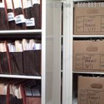 Parting bi file shelving box storage