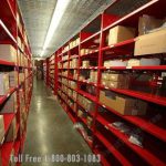 Parts department dealership storage shelving