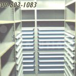 Parts drawers in shelving industrial storage cabinets tools service