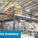 Parts inventory mezzanine middle floor steel