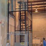 Parts storage elevator material handling lift warehouse mezzanine