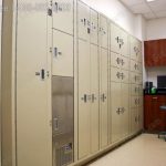 Pass thru evidence storage lockers