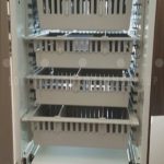 Pass thru nurse patient server hospital supply cabinets