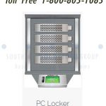 Pc locker secure storage system computerized automated computer laptop