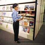 Periodical shelving library spacesaver magazine racks book storage