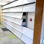 Periodical tilt shelving display library reference shelves