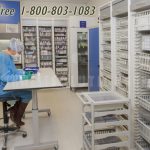 Pharmacy cabinet trays drawers racks