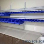 Pharmacy hanging wall rack bin storage pharmaceutical shelving dallas austin oklahoma city houston little rock kansas tx ok ar ks tn