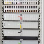 Pharmacy storage locking secure narcotics cabinet