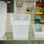 Plastic waterproof stack nest tote bins