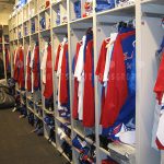 Player cubbies game day gear ready wear hanging apparel