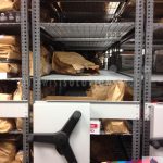 Police department compact evidence shelving