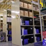 Police evidence property quartermaster storage shelving racks cabinets tall big high shelves