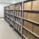Police files records box shelving
